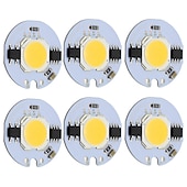 Недорогие LED аксессуары-9w круглый cob led chip smart ic ac 220v для diy потолочный светильник downlight прожектор теплый / холодный белый (6 шт)