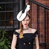 billiga Hattar och fascinators-fascinators polyester kentucky derbyhatt / huvudbonader med fjäder / blommig 1 st bröllop / fest / kväll / teparty headpiece