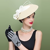 cheap Fascinators-Women&#039;s Fascinators Pillbox Hat Cap Weddings Straw Fedora Vintage Sinamay Base Hats for Kentucky Tea Party Horse Race Ladies Day Headpiece dress to impress Race Day Dress