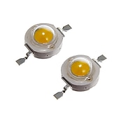 economico Lampadine-15 pezzi chip led ad alta potenza 3w bianco caldo (3000k-3500k/600ma-700ma/dc 3v-3.4v/3 watt) intensità super luminosa smd cob componenti emettitore di luce diodo 3 w lampadina perline lampada illuminazione fai da te