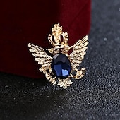 levne Špendlíky a brože-Pánské Kubický zirkon Brože Retro Stylové Elegantní Módní Bristké Brož Šperky Modrá Černá Pro Svatební Dovolená