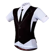 voordelige Heren shirts-Voor heren Wielrenshirt T-shirt met kostuum Grappig Korte mouw Fietsen Shirt Kleding Bovenlichaam met 3 achterzakken Bergracen Wegwielrennen Sneldrogend Reflecterende strips Achterzak Beperkt