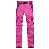 billiga Botten-Dam Vandringsbyxor Lappverk Sommar Utomhus Andningsfunktion Snabb tork Lättvikt Svettavvisande Byxa Underdelar Ficka med blixtlås Svart Purpur Camping / vandring Fiske Klättring S M L XL XXL
