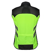 voordelige Herenjassen &amp; Gilets-WOSAWE Voor heren Wielrenvest Mouwloos Bergracen Wegwielrennen Marine Zwart Groen Fietsen Ves / Mouwloos Shirt Winddicht Reflecterende strips Achterzak Sport Effen Kleur Kleding / Gevorderd / Rekbaar
