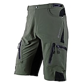 preiswerte Fahrradhosen Herren-Nuckily herren mtb shorts lycra radhose wasserdicht atmungsaktiv schnell trocknend leicht und baggy reißverschlusstaschen sommer fahrradbekleidung berg rennrad radsport fortgeschritten schwarz