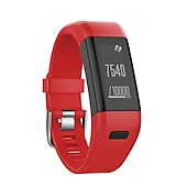 رخيصةأون عصابات ساعات Garmin-حزام إلى جارمين vivosmart HR+ / Approach X10 / X40 سيليكون إستبدال حزام مطاط قابل للتعديل متنفس عصابة الرياضة معصمه