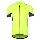 cheap Women's Jerseys-Men's Cycling Jersey Solid Color Short Sleeve Bike Jersey with 3 Rear Pockets Mountain Bike MTB Road Bike Cycling Breathability Reflective Strips Back Pocket Ultra Light Fabric Sports Dark Grey White