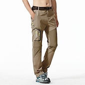 voordelige Bodems-wandelen stretch broek heren converteerbare sneldrogende lichtgewicht afritsbare outdoor reizen safari broek # 818-khaki-40