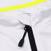 cheap Women's Jerseys-Men's Cycling Jersey Solid Color Short Sleeve Bike Jersey with 3 Rear Pockets Mountain Bike MTB Road Bike Cycling Breathability Reflective Strips Back Pocket Ultra Light Fabric Sports Dark Grey White