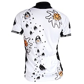 voordelige Herenkleding sets-Dames Korte mouw Wielrenshirt met shorts Zomer Nylon Elastaan Polyester Wit Zwart Flora Botanisch Grappig Fietsen Short / Broekje Shirt Gewatteerde shorts waterdicht 3D-pad Ademend / Gevorderd