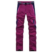 billiga Botten-Dam Vandringsbyxor Lappverk Sommar Utomhus Andningsfunktion Snabb tork Lättvikt Svettavvisande Byxa Underdelar Ficka med blixtlås Svart Purpur Camping / vandring Fiske Klättring S M L XL XXL