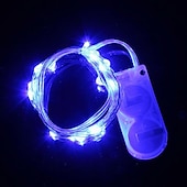 economico Striscie luci a batteria-2 m led luci stringa fata 100 pz 20 led luci filo di rame multi colore per la decorazione del regalo della camera da letto del partito di festa di nozze