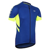 cheap Women's Jerseys-Men's Cycling Jersey Solid Color Short Sleeve Bike Jersey with 3 Rear Pockets Mountain Bike MTB Road Bike Cycling Breathability Reflective Strips Back Pocket Ultra Light Fabric Sports Dark Grey White