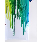 olcso Férfi 3D pólók-Férfi Grafika Szivárvány Színes Ing Póló Pólók Rövid ujjú póló 3D nyomtatás Kerek Ing Aktív Napi Sport Hétvége Fehér Tavaszi nyár Ruházat Extra méret S M L XL XXL 3XL