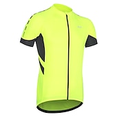 cheap Women's Jerseys-Men's Cycling Jersey Solid Color Short Sleeve Bike Jersey with 3 Rear Pockets Mountain Bike MTB Road Bike Cycling Breathability Reflective Strips Back Pocket Ultra Light Fabric Sports Dark Grey White