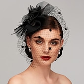 preiswerte Faszinator-Feder-/Netz-Fascinator, Kentucky-Derby-Hut/Kopfschmuck mit Feder, Blumenmuster, 1 Stück, Hochzeit, besonderer Anlass, Pferderennen-Kopfschmuck