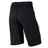 preiswerte Fahrradhosen Herren-Nuckily herren mtb shorts lycra radhose wasserdicht atmungsaktiv schnell trocknend leicht und baggy reißverschlusstaschen sommer fahrradbekleidung berg rennrad radsport fortgeschritten schwarz