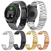 Χαμηλού Κόστους Ζώνες ρολογιών Garmin-Παρακολουθήστε το συγκρότημα για Γκάρμιν Fenix 7 Pro 6 5 Plus Epix Pro 47mm Approach S70 47mm S62 S60 Forerunner 955 255 945 745 Instinct 2 Marq Descent Quatix 22mm Ανοξείδωτο Ατσάλι Αντικατάσταση