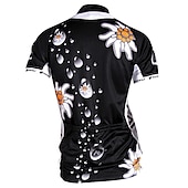 voordelige Herenkleding sets-Dames Korte mouw Wielrenshirt met shorts Zomer Nylon Elastaan Polyester Wit Zwart Flora Botanisch Grappig Fietsen Short / Broekje Shirt Gewatteerde shorts waterdicht 3D-pad Ademend / Gevorderd