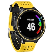 baratos Relógios Garmin-Pulseiras de Relógio para Garmin Forerunner 220/230/235/620/630/735XT Approach S20 / S6 / S5 Silicone Substituição Alça com ferramenta de remoção Respirável Pulseira Esportiva Pulseira