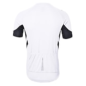 cheap Women's Jerseys-Men's Cycling Jersey Solid Color Short Sleeve Bike Jersey with 3 Rear Pockets Mountain Bike MTB Road Bike Cycling Breathability Reflective Strips Back Pocket Ultra Light Fabric Sports Dark Grey White