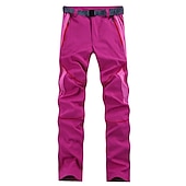 billiga Botten-Dam Vandringsbyxor Lappverk Sommar Utomhus Andningsfunktion Snabb tork Lättvikt Svettavvisande Byxa Underdelar Ficka med blixtlås Svart Purpur Camping / vandring Fiske Klättring S M L XL XXL