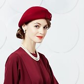 Недорогие Вечеринковые шляпы-100% шерсть Кентукки дерби шляпа / Головные уборы с Бант 1шт Повседневные / На каждый день Заставка