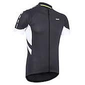 cheap Women's Jerseys-Men's Cycling Jersey Solid Color Short Sleeve Bike Jersey with 3 Rear Pockets Mountain Bike MTB Road Bike Cycling Breathability Reflective Strips Back Pocket Ultra Light Fabric Sports Dark Grey White