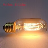 お買い得  白熱電球-umei™1ピース40ワットe26 / e27 t45 edsion電球暖かい白2300 k白熱ヴィンテージエジソン電球ac 110-130v ac 220-240v