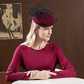preiswerte Faszinationen-100% Wolle Kentucky Derby-Hut / Kopfbedeckung mit Schleife 1pc Normal / Freizeitskleidung Kopfschmuck