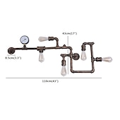 preiswerte Wandleuchten-Rustikal / Ländlich Landhaus Stil Wandlampen Metall Wandleuchte 110-120V 220-240V 40 W / E26 / E27