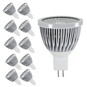 economico Lampadine-zdm 10pcs dimmerabile 5w mr16 pannocchia 400-450 lm bianco caldo / freddo bianco / naturale whitea 40 gradi angolo fascio spotlight ac / dc12v