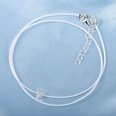 voordelige Lichaamssieraden-Dames Enkelband Enkele Draad Romantisch Enkelring  Sieraden Wit Voor Straat Uitgaan