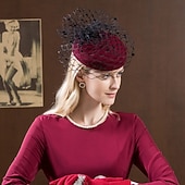 preiswerte Faszinationen-100% Wolle Kentucky Derby-Hut / Kopfbedeckung mit Schleife 1pc Normal / Freizeitskleidung Kopfschmuck