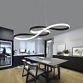 economico Design della linea-luci l.t. 1 luce 75 cm lampada a sospensione dimmerabile in acrilico lampadario a led design nota regolabile moderno per illuminazione domestica soggiorno solo dimmerabile con telecomando