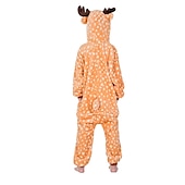 preiswerte Onesie-Kostüme-Kinder Rentier Onesie-Kostüm Faschingskostüme Rentier Pyjamas-Einteiler Kigurumi-Pyjamas Für Jungen und Mädchen Weihnachten Karneval Kindertag Karikatur