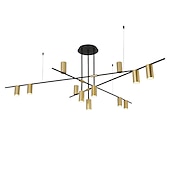 cheap Sputnik Design-12 Bulbs 138 cm Chandelier Metal Geometrical Electroplated Artistic 110-120V 220-240V