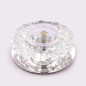 economico Lampade da soffitto-Plafoniera in cristallo a 1 luce 10 cm led design unico luci da incasso a filo placcato stile moderno di lusso in cristallo luce del portico lampada del corridoio luce del corridoio ac110-240v 3w
