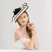 abordables Fascinators-Lin Chapeau Kentucky Derby / Bandeaux avec Fleur 1 pc Mariage / Fête / Soirée / Coupe de Melbourne Casque
