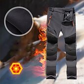 abordables Fondos-Hombre Pantalones para senderismo Pantalones con forro polar Pantalones de protección Invierno Al aire libre Mantiene abrigado Resistente al Viento Forro Polar Resistente a la lluvia Pantalones