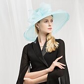 baratos Chapéu de Festa-Organza Chapéu Kentucky Derby / Chapéus com Laço 1pç Casamento / Festa / Noite Capacete