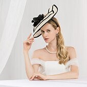 abordables Fascinators-Lin Chapeau Kentucky Derby / Bandeaux avec Fleur 1 pc Mariage / Fête / Soirée / Coupe de Melbourne Casque
