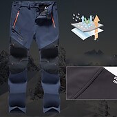 abordables Fondos-Hombre Pantalones para senderismo Pantalones con forro polar Pantalones de protección Invierno Al aire libre Mantiene abrigado Resistente al Viento Forro Polar Resistente a la lluvia Pantalones