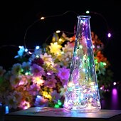 cheap USB String Lights-10m String Lights 100 LEDs 1pc Warm White Cold White Multi Color Waterproof Party Decorative USB Powered