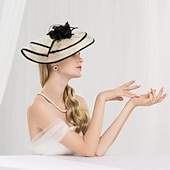 abordables Fascinators-Lin Chapeau Kentucky Derby / Bandeaux avec Fleur 1 pc Mariage / Fête / Soirée / Coupe de Melbourne Casque