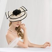 abordables Fascinators-Lin Chapeau Kentucky Derby / Bandeaux avec Fleur 1 pc Mariage / Fête / Soirée / Coupe de Melbourne Casque