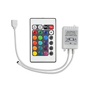 Недорогие Цоколи и коннекторы-zdm dc12v 24-клавишная светодиодная полоса и пульт дистанционного управления с пультом управления для 3528 5050 smd rgb led strip lights