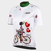 economico Maglie da donna-Per donna Maglia da ciclismo Manica corta Autunno Bicicletta Maglietta / Maglia Superiore con 3 tasche posteriori Ciclismo da montagna Cicismo su strada Traspirante Asciugatura rapida Design