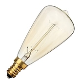 cheap Incandescent Bulbs-10pcs 40 W E14 ST48 Warm White 2200-2700 k Retro / Dimmable / Decorative Incandescent Vintage Edison Light Bulb 220-240 V
