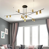 cheap Sputnik Design-12 Bulbs 138 cm Chandelier Metal Geometrical Electroplated Artistic 110-120V 220-240V